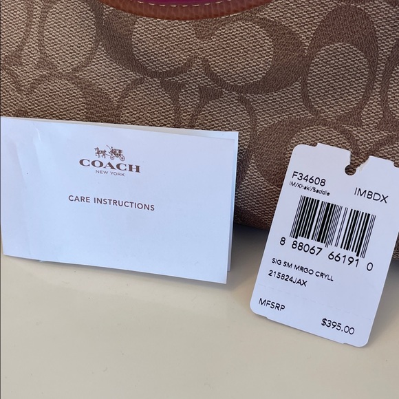 Brown Coach Purse with Removable Strap NWT